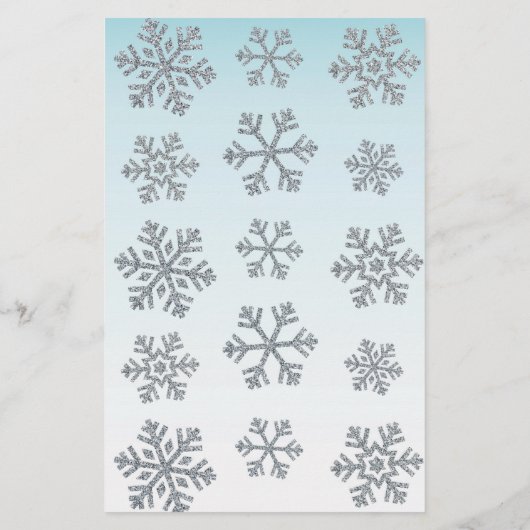 Blue & Silver Snowflake What's In Your Phone Game (Back)