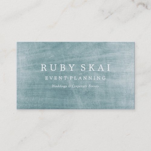 Blue Silver Textured Architectural Business Card