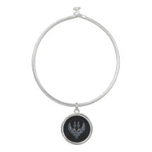 Blue Silver Tiger Crystal Jewelry Set
