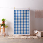 Blue Simple Colorful Plaid Fabric