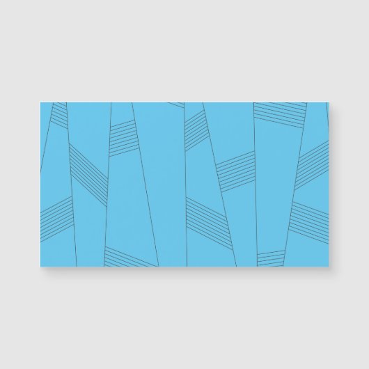 Blue, simple, elegant, abstract line pattern (Front)