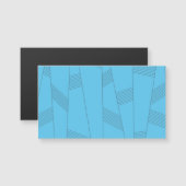 Blue, simple, elegant, abstract line pattern (Front/Back)