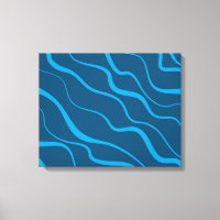 Blue, simple, modern, cool wave abstraction