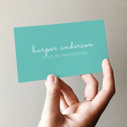 Blue Simple Modern Professional Business Card