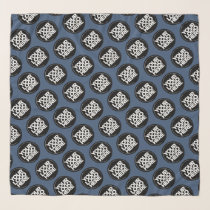 Blue Simple Repeating Business Logo Background Scarf