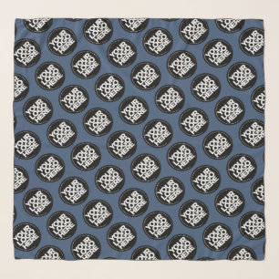 Blue Simple Repeating Business Logo Background Scarf