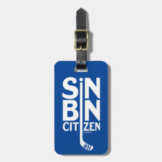 Blue Sin Bin Citizen Hockey Bag Luggage Tag