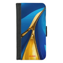 Blue Sinuous Abstract Art