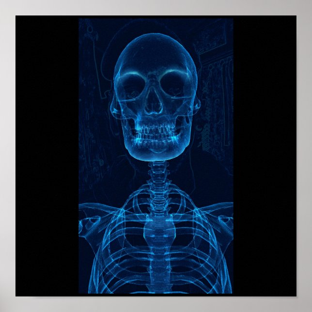 Blue skeleton poster  (Front)