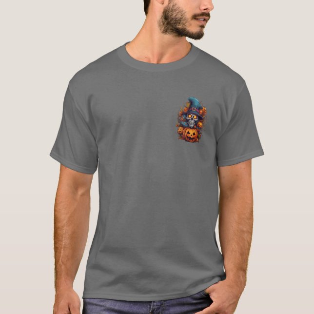 Blue Skeleton Top Hat Halloween (Front)