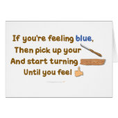 Blue Skew Woodturning Poem (Front Horizontal)