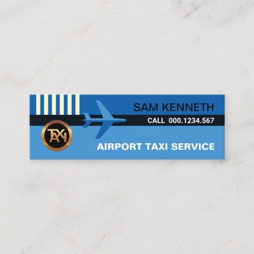 Blue Skies Airplane Airport Routes Airport Taxi Mini Business Card