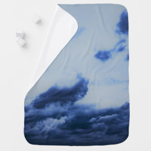 Blue Skies and Clouds Baby Blanket