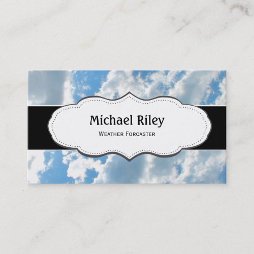 Blue skies and clouds Business Cards