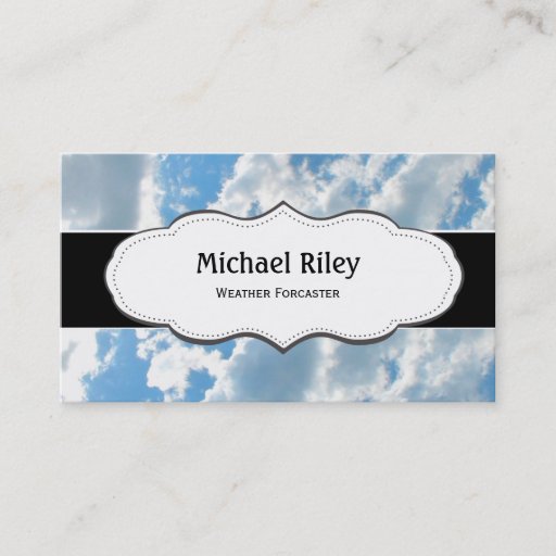 Customizable Blue skies and clouds Business Cards