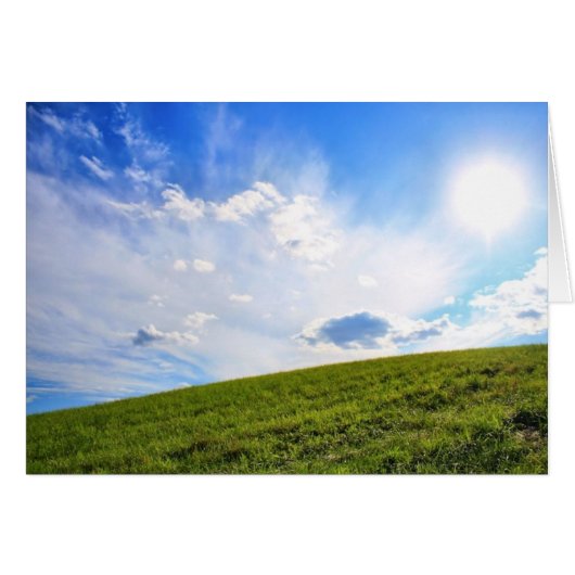 Blue Skies - Blank Card (Front Horizontal)