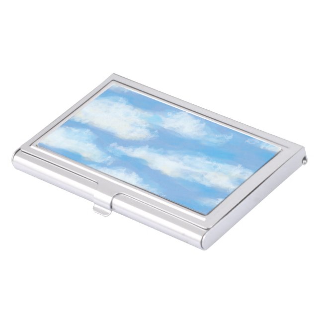 Blue Skies Business Card Case (Front)