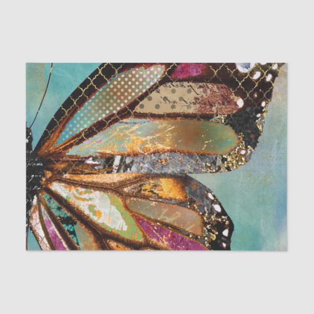 Blue Skies Butterfly Tissue Paper (Front)