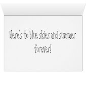 Blue skies forever cards (Inside Horizontal (Bottom))