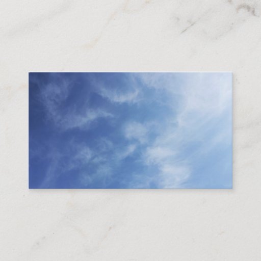 Customizable Hazy Cloud Business Card