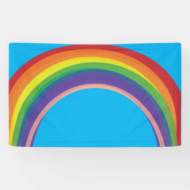 Blue Skies Rainbow Banner (Horizontal)
