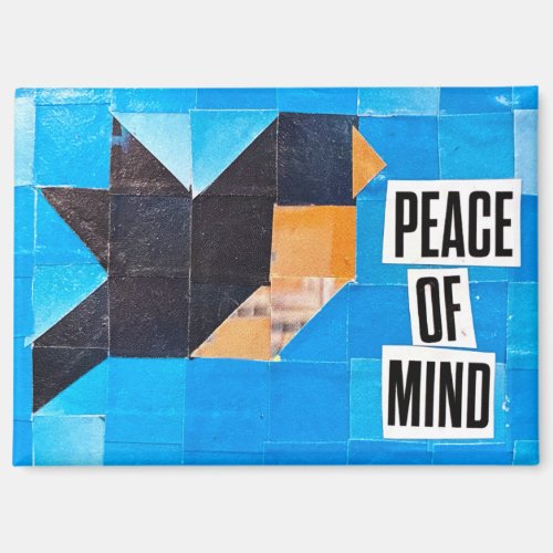 Blue Skies Robin Bluebird Peace of Mind Calming Magnet