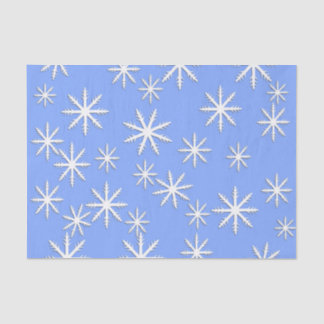Blue Skies Snowflakes Tissue Paper