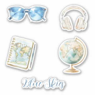 Blue Skies Sunglasses Sticker