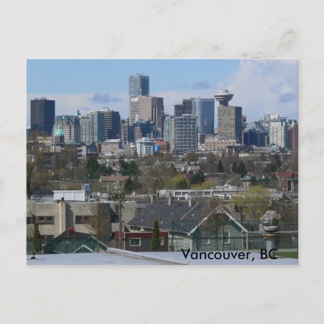 Blue Skies, Vancouver, BC Postcard (Front)