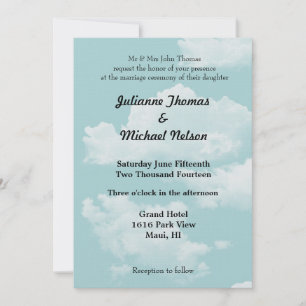 Blue Skies Wedding Invitation