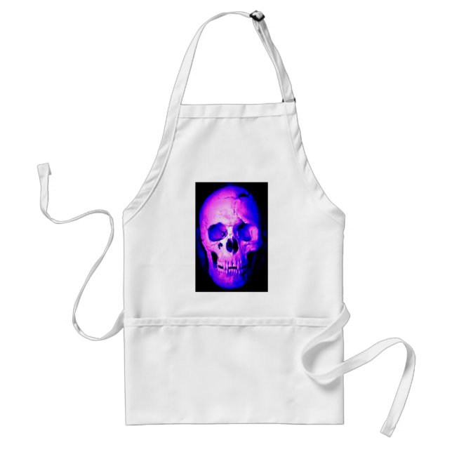 Blue Skull Adult Apron (Front)