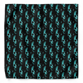 Blue Skull Bandana