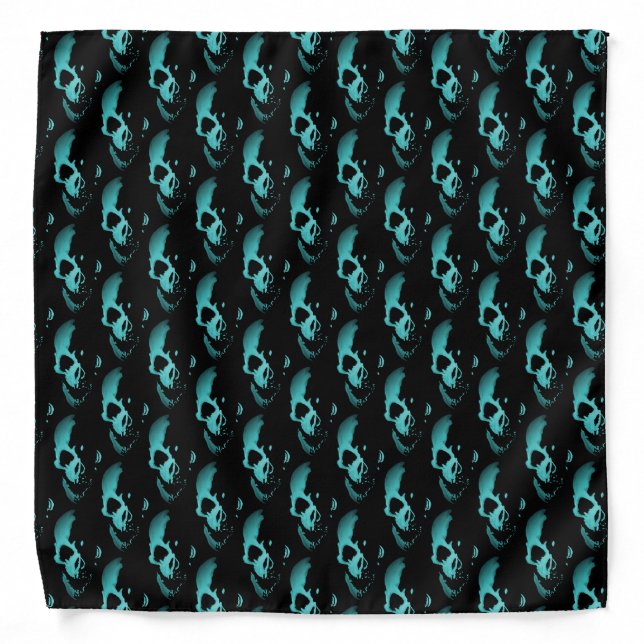 Blue Skull Bandana (Front)