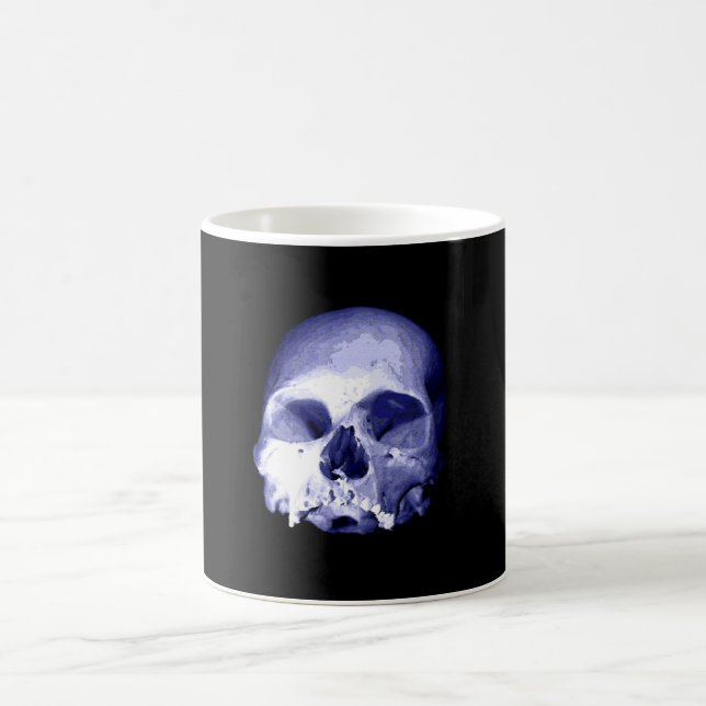 Blue Skull Coffee Mug (Center)