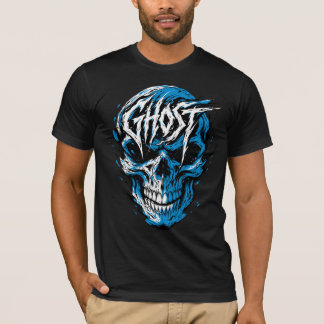 Blue Skull Horror T-Shirt