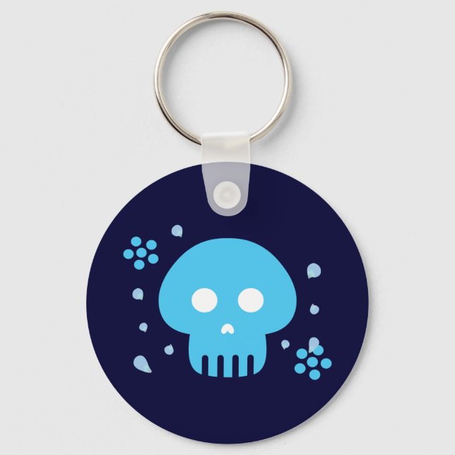 Blue Skull Keychain (Front)