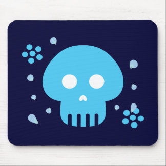 Blue Skull Mouse Pad