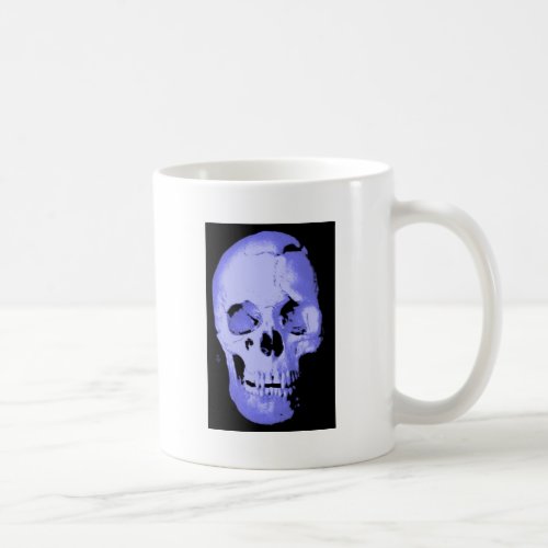 Blue Skull Pop Art Fantasy Coffee Mug