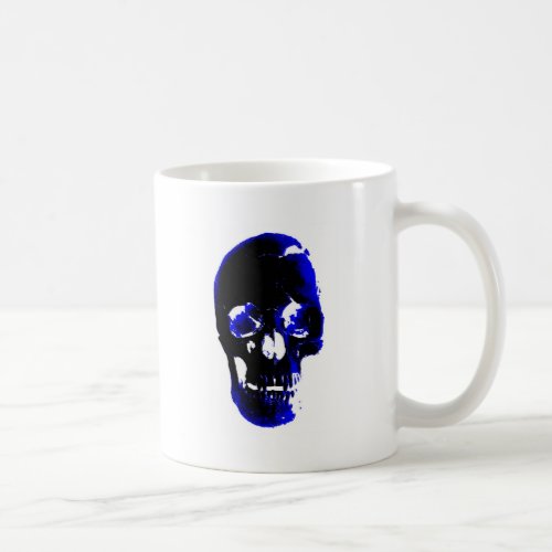 Blue Skull Pop Art Fantasy Coffee Mug
