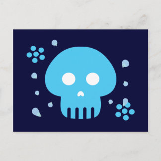 Blue Skull Postcard