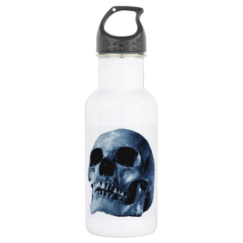 Blue Skull Stainless Steel Water Bottle