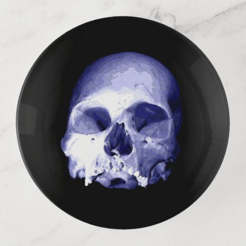 Blue Skull Trinket Tray