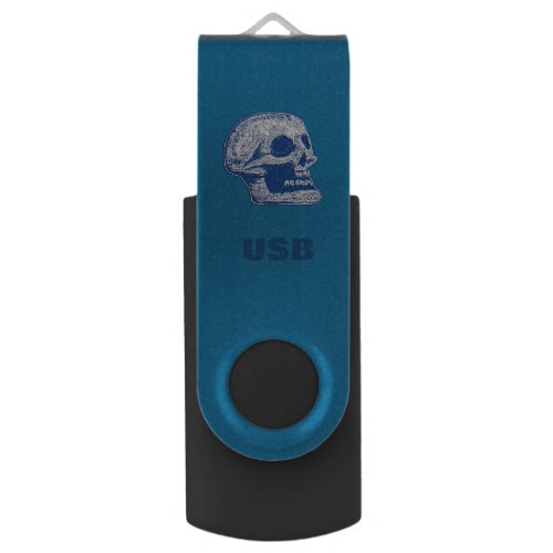Blue Skull _ USB USB Flash Drive