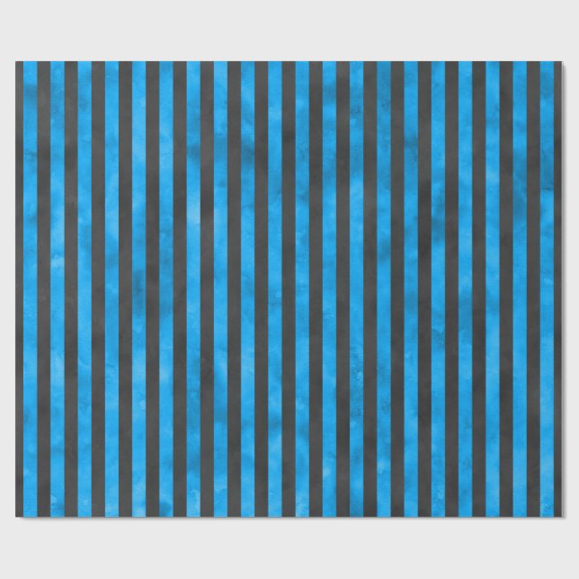 Blue Skulls and Sunflower Series Design 11  Wrapping Paper (Flat)