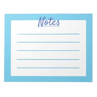Blue Sky 11" x 8.5" Notepad - 40 pages