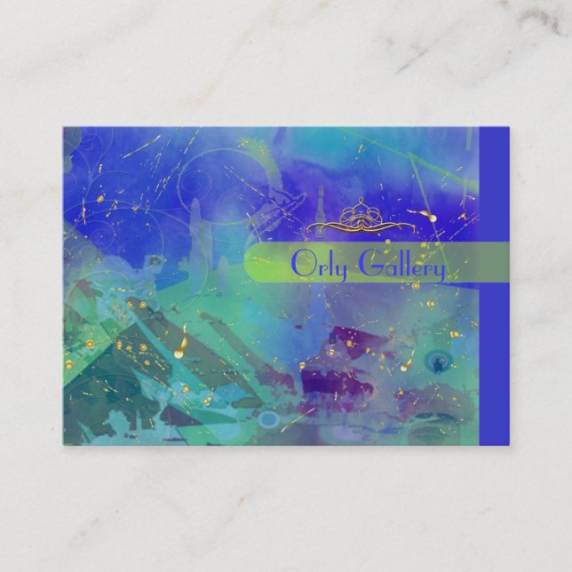 Blue sky, Abstract template Business Card (Front)