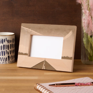 blue sky aircraft engraved frames