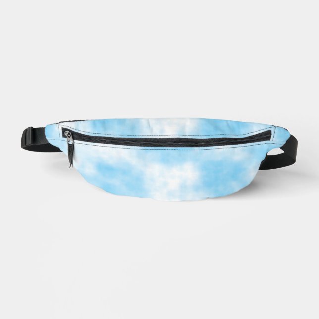 Blue Sky and Cloud Art Custom Fanny Pack (Front)