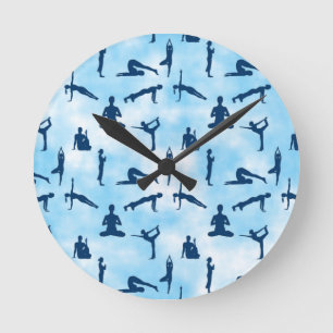 Blue Sky and Cloud Art Custom Round Clock