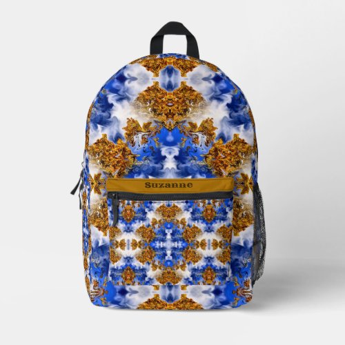 Blue Sky And Clouds Abstract Personalized Printed Backpack